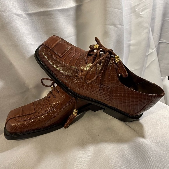 Stacey Adams Boys Golden Brown Oxford Tan Toddlers - Picture 4 of 16